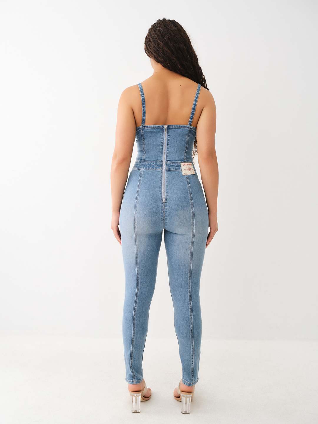 Sexy Denim Fitted Jumpsuit