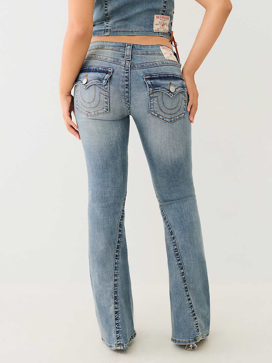 True Religion Low Rise Flare Jeans