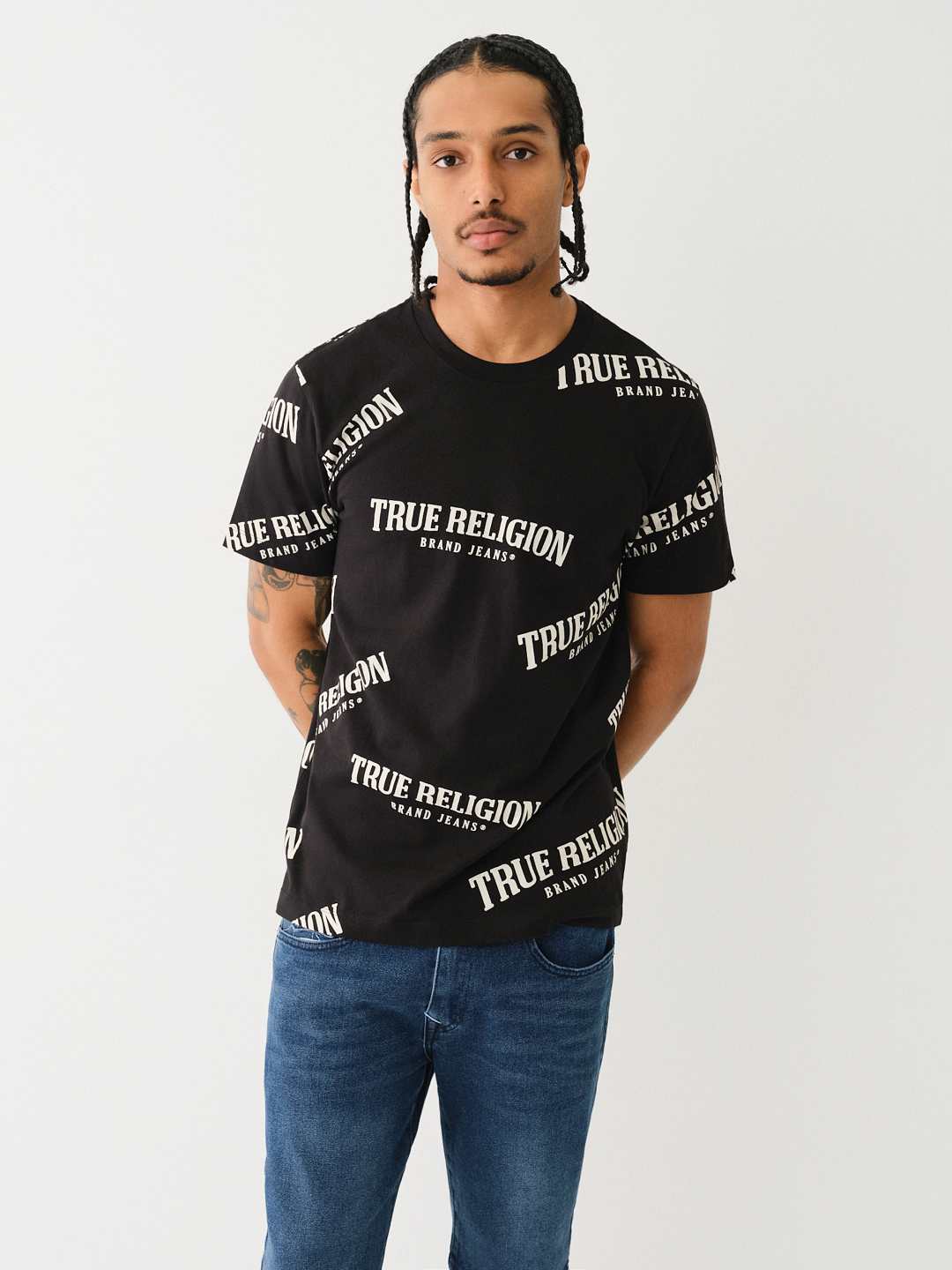 True Religion Logo Printed Tee