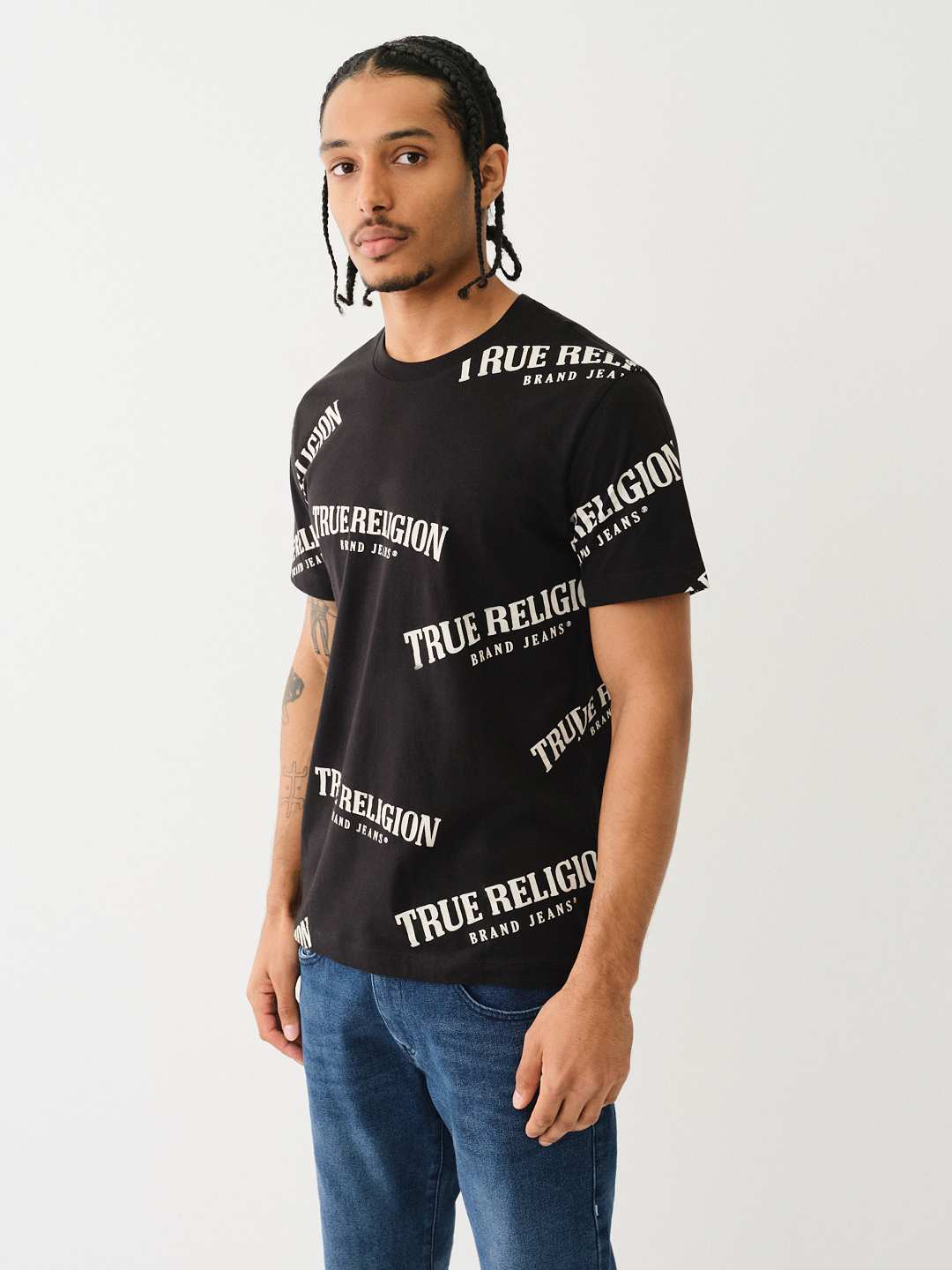 True Religion Logo Printed Tee