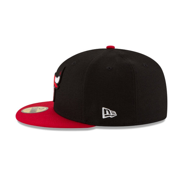 Bulls 2Tone Black & Red Fitted